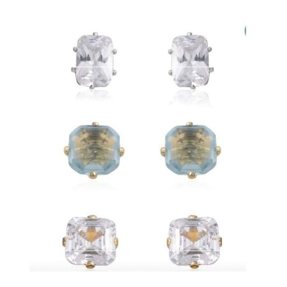Set of 3 Stud Earings - Picture 1 of 8